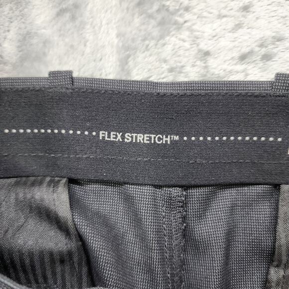 Perry Ellis Portfolio Pants Men 34X30 Black Gray Classic Fit Flat Front Straight - Picture 5 of 12